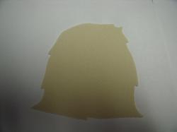 Haystack Laser Cut Appliques (Size: with FUSIBLE - 6"W, Color: Tan/Beige )