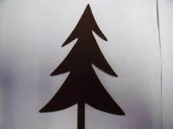 Fir Tree Laser Cut Appliques    (Size: 3"H, Color: Black  )
