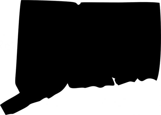 Connecticut Silhouette Laser Cut Appliques (Size: with FUSIBLE - 9"w)