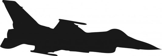 Jet #2 Silhouette Laser Cut Appliques (Size: with FUSIBLE - 10"W, Direction: facing right)