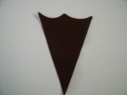 Ice Cream Cone Laser Cut Appliques (Size: 5"H, Color: Brown  )