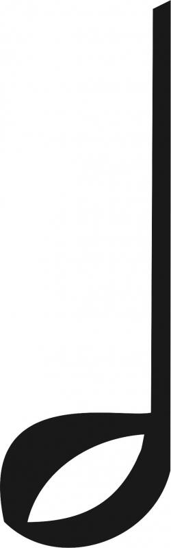 Musical - Half Note Laser Cut Appliques (Size: with FUSIBLE - 5"H)