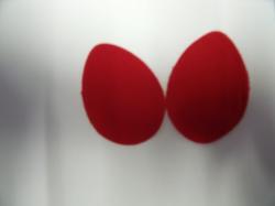 Easter Egg Laser Cut Appliques (Size: 6"H, Color: Red  )