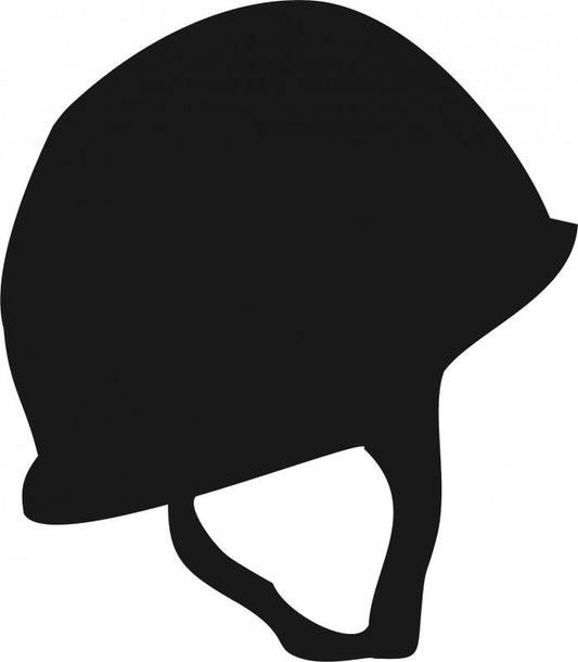 Helmet Silhouette Laser Cut Appliques (Size: 8"H)