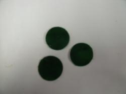 Christmas Holly Berries  Set of 3 Die Cut Appliques (Size: with FUSIBLE - 1/2", Color: Evergreen)