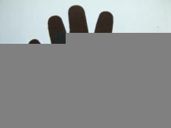 Hands Laser Cut Appliques (Size: with FUSIBLE - 6"H, Color: Brown)