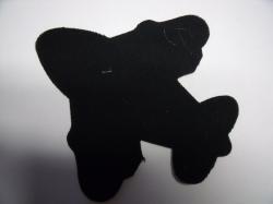 Airplane Laser Cut Appliques (Size: with FUSIBLE - 6"W, Color: Black )