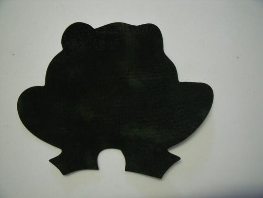 Halloween Frog Laser Cut Appliques (Size: with FUSIBLE - 4"W, Color: Tonal - Evergreen)