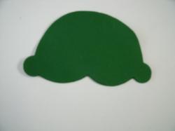 Ice Cream Scoop Laser Cut Appliques (Size: 5"W, Color: Green )